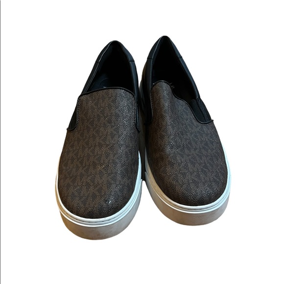 Michael Kors Men’s Logo Monogrammed Slip On Shoes - Picture 1 of 4